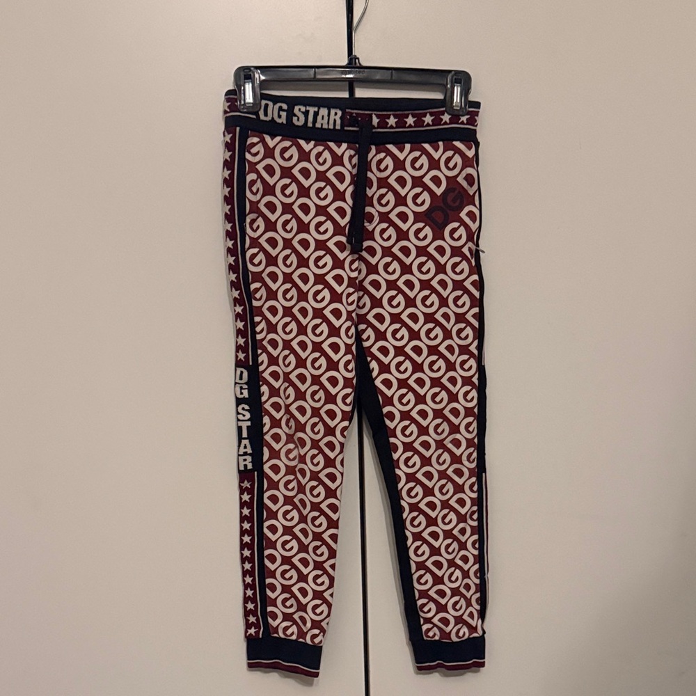 Dolce & Gabbana Kids Leggings - Red and White Pattern